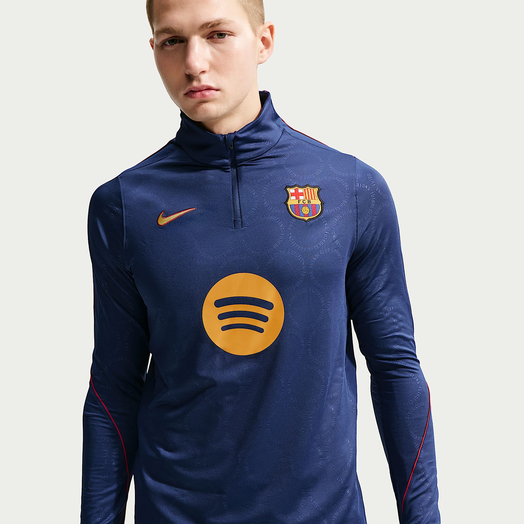 NIKE FC Barcelona DRI-FIT トレーニングトップ M F.C. Barcelona Strike Third Men's Nike Dri-FIT Football Knit Drill